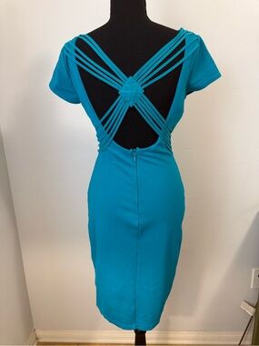Bebe Strappy Back Wiggle Dress